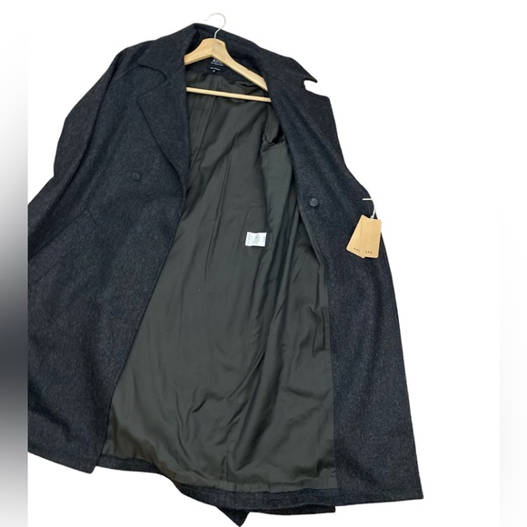 NWT A.P.C Bakerstreet Wool Belted Jacket Coat Dark Gray Size S - Picture 13 of 16